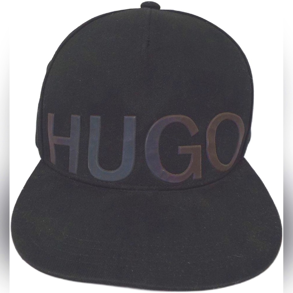 HUGO Hugo Boss Black Matte Holographic Logo Cap Adjustable
